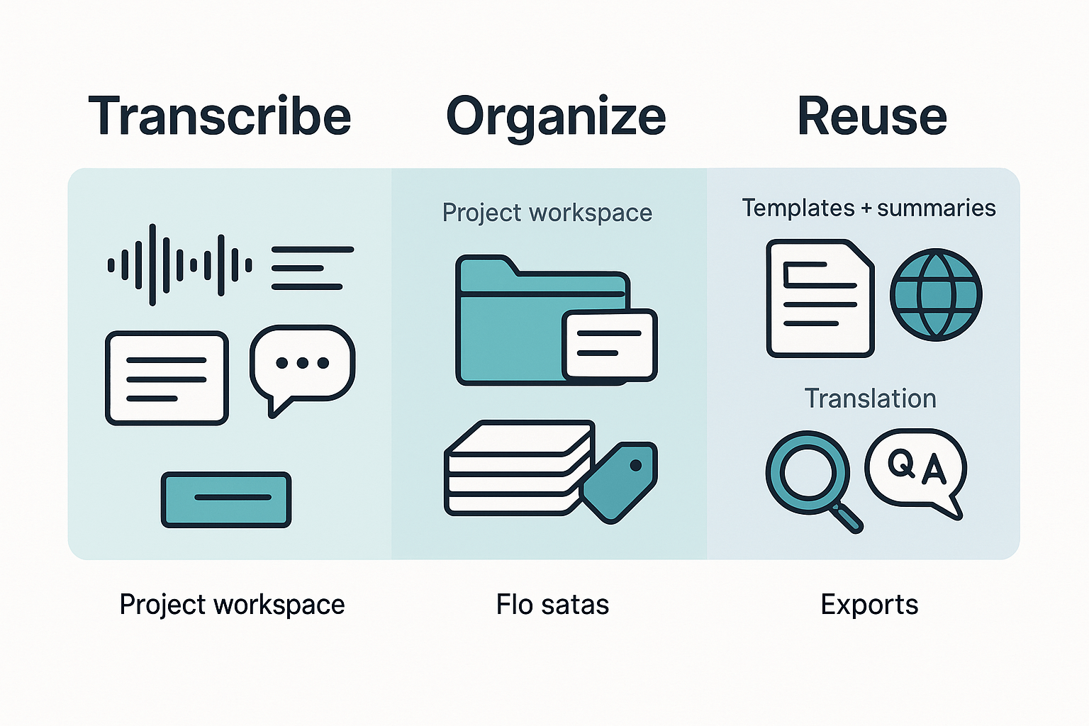 Infographic of how to transcribe Instagram Reels and reuse text