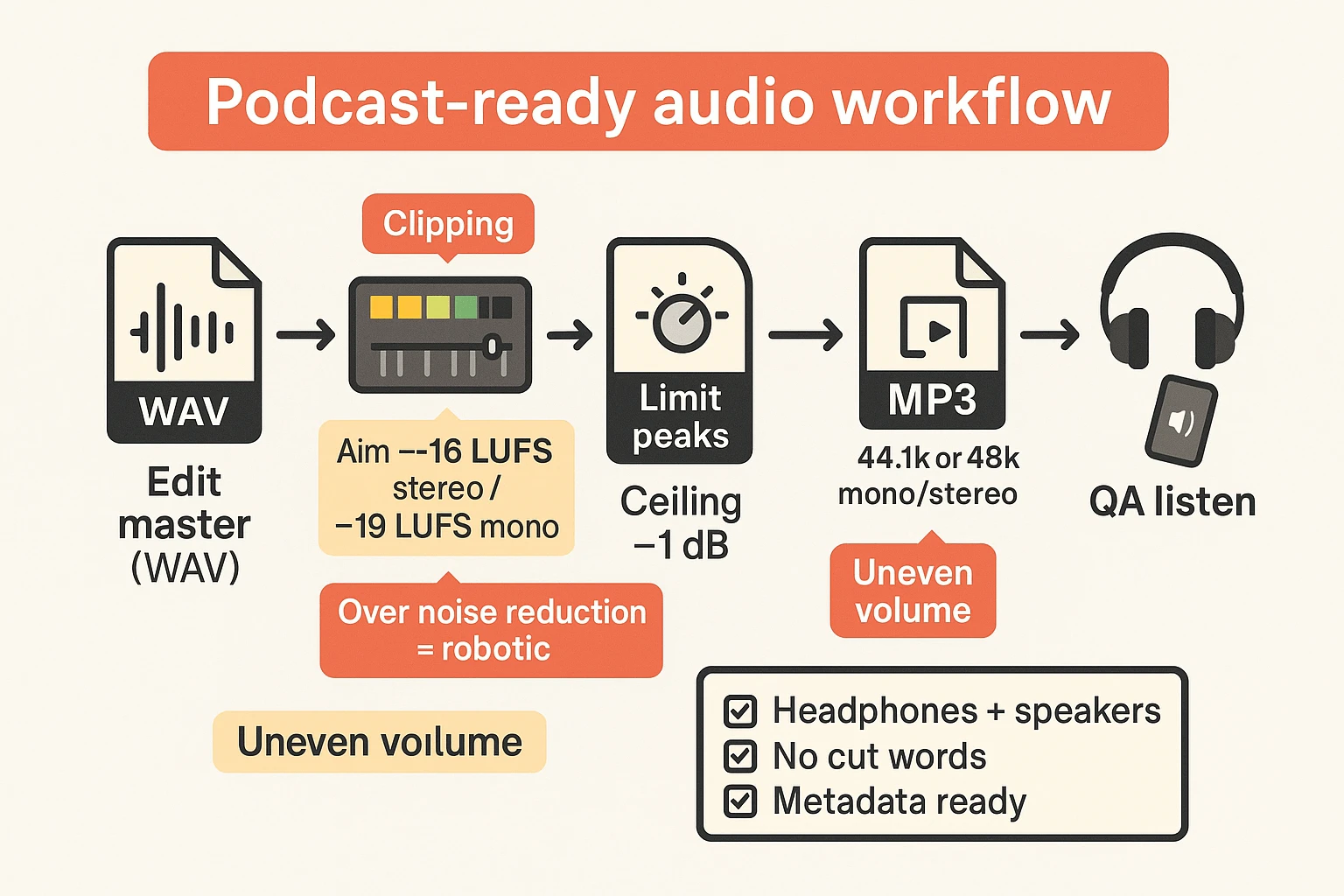How to Turn YouTube Videos into Podcasts with AI audio QA workflow