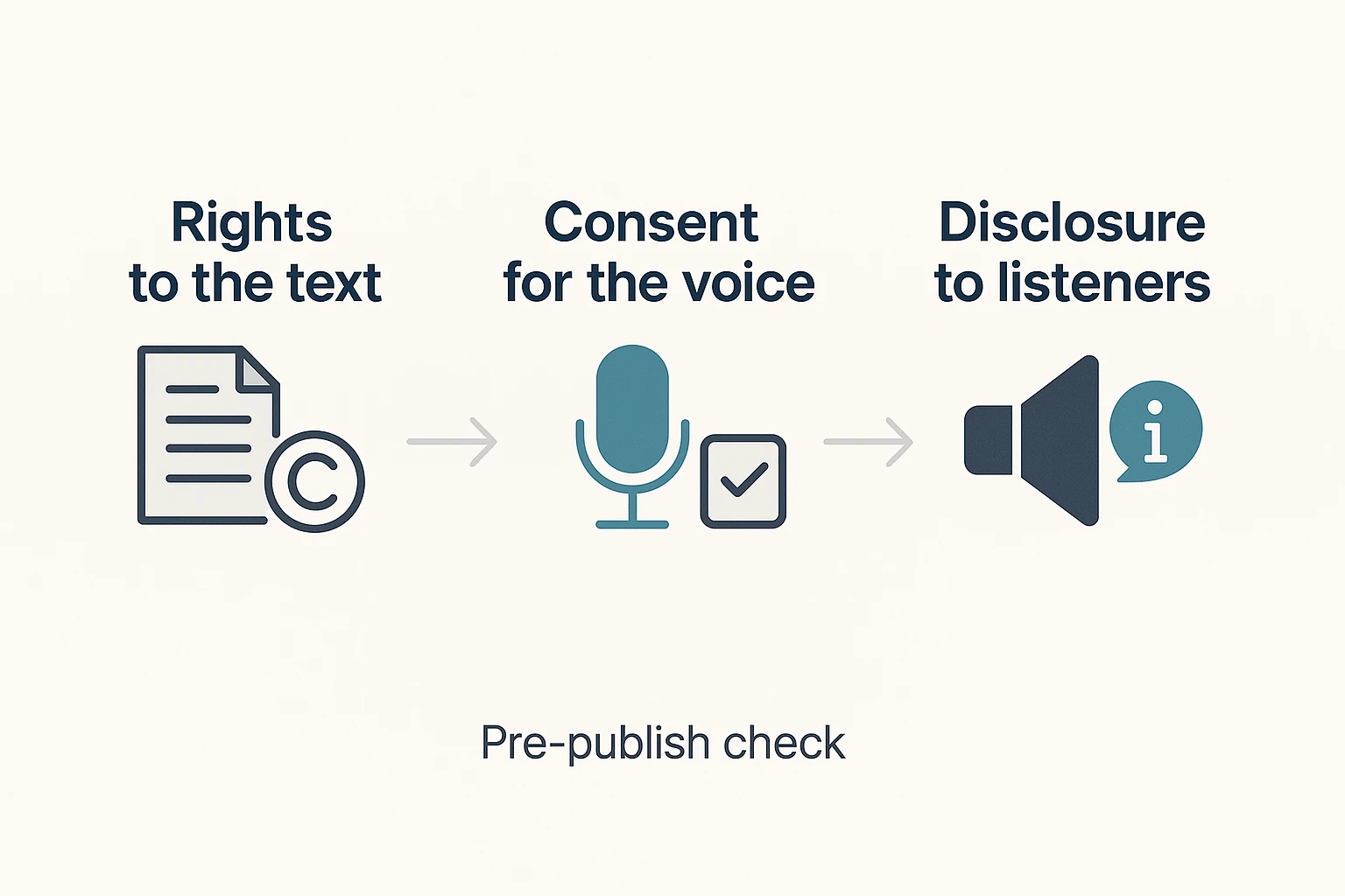 How to Turn Text into a Podcast with AI ethics checklist