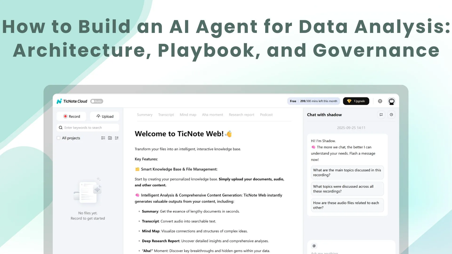 How to Build an AI Agent for Data Analysis: Architecture, Playbook, and Governance