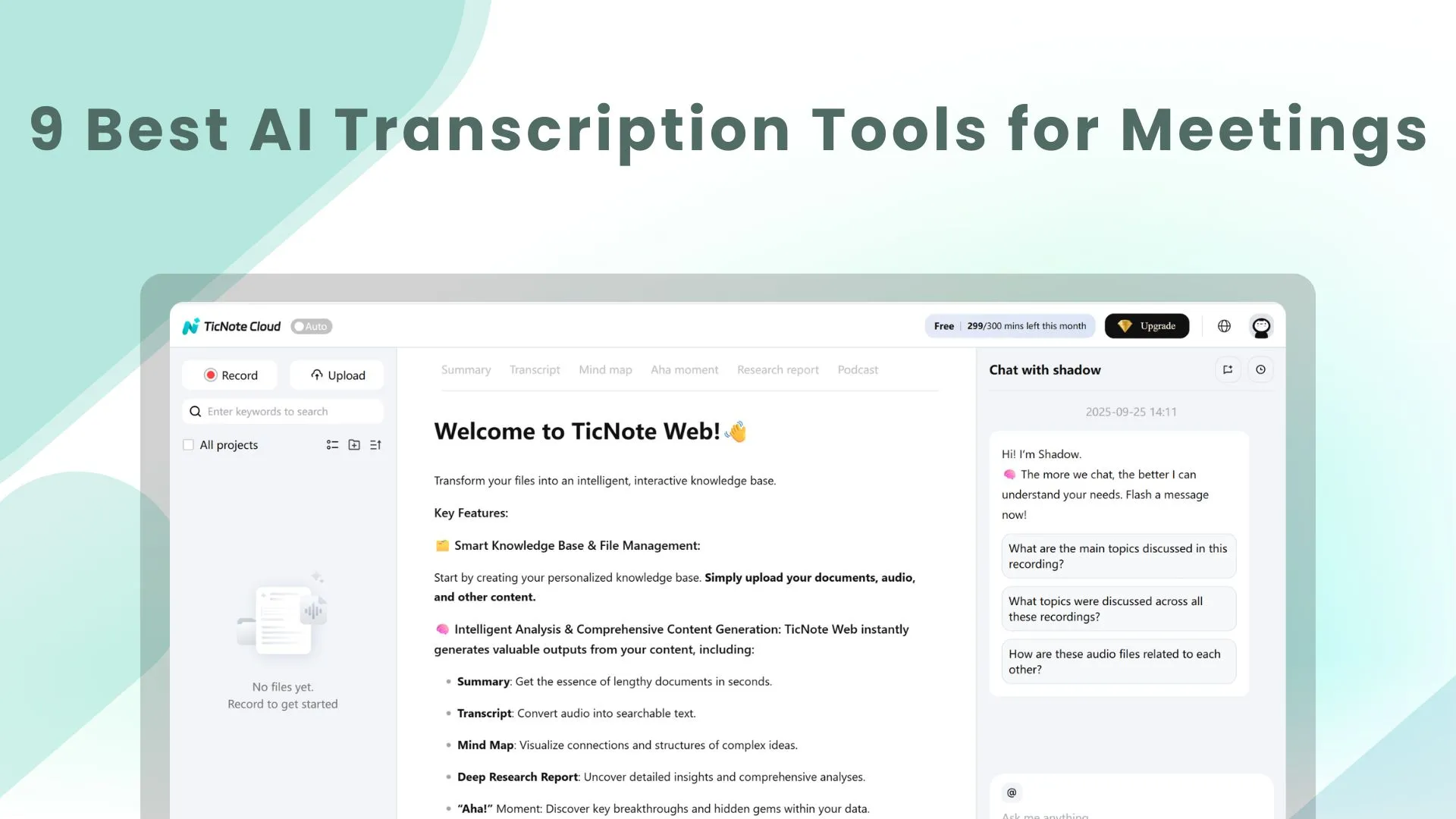 9 Best AI Transcription Tools for Meetings (2026) | TicNote Cloud Blog | TicNote Cloud