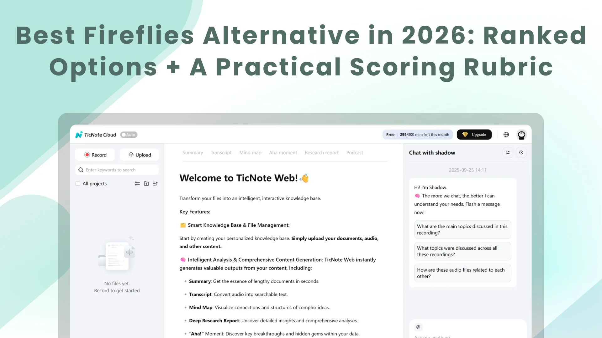 Best Fireflies Alternative in 2026: Ranked Options + A Practical Scoring Rubric