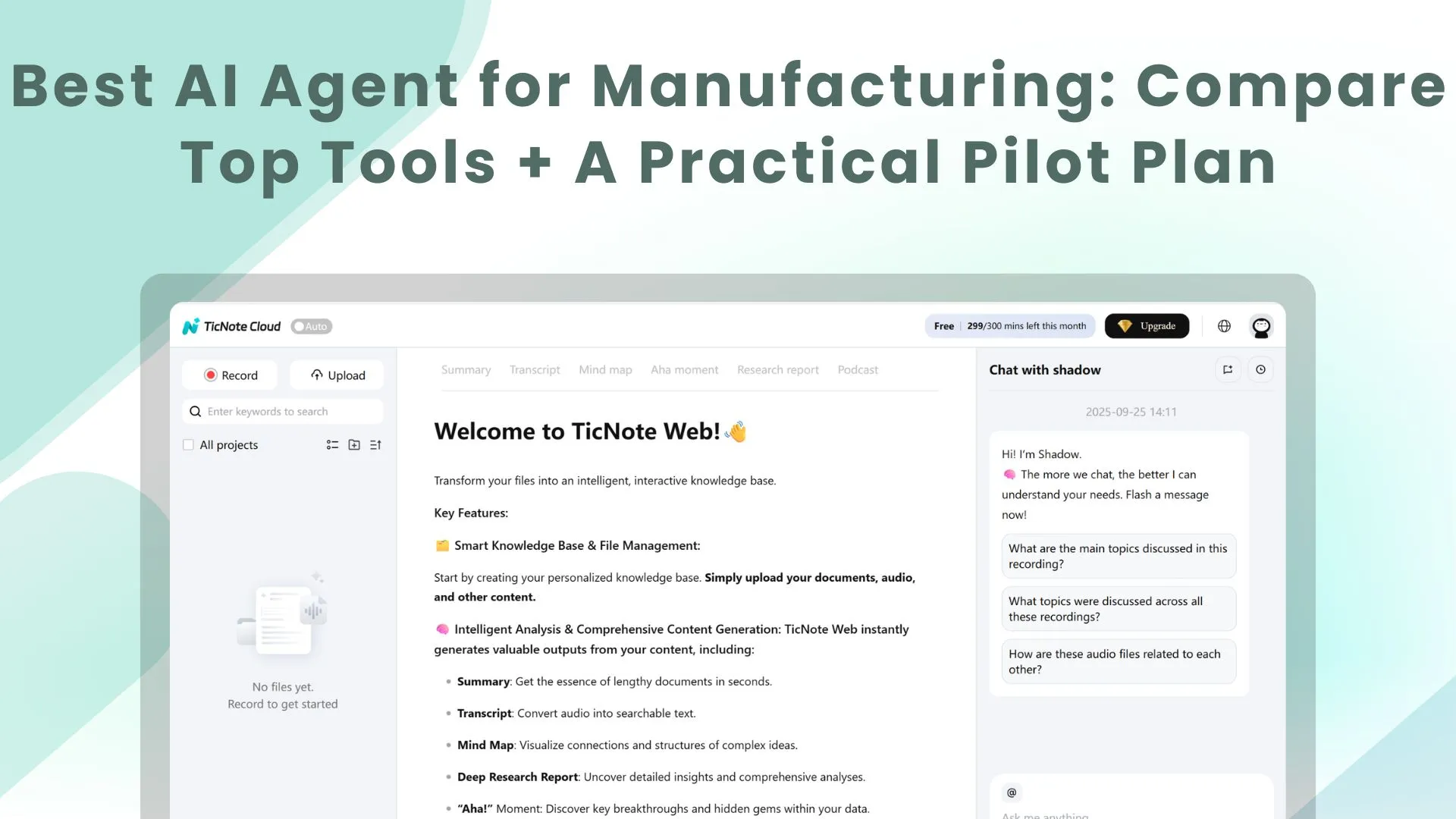 Best AI Agent for Manufacturing: Compare Top Tools + A Practical Pilot Plan
