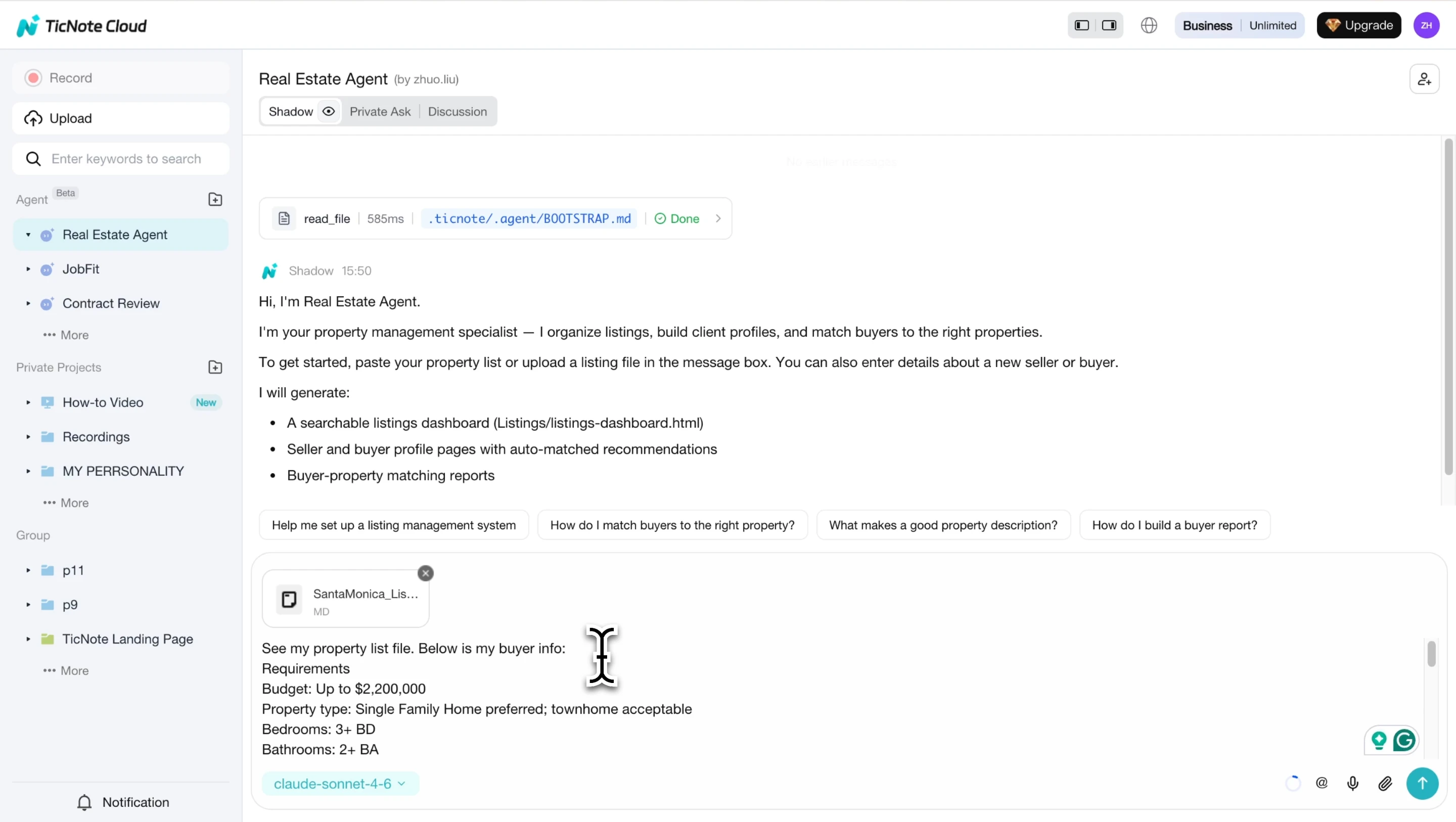 Upload listing file and add a new buyer or seller Upload listing file and add a new buyer or seller
