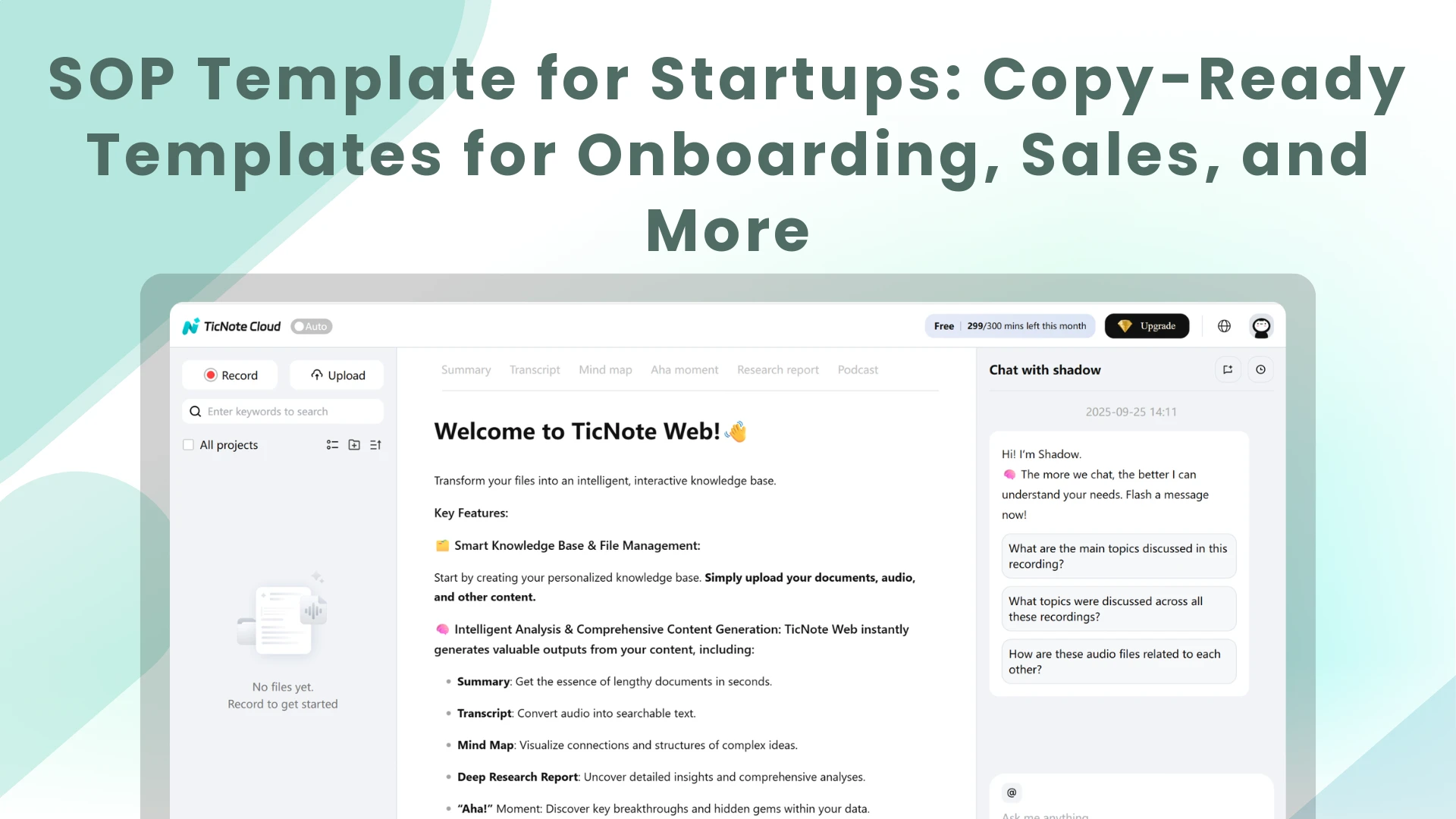 SOP Template for Startups: Copy-Ready Templates for Onboarding, Sales, and More