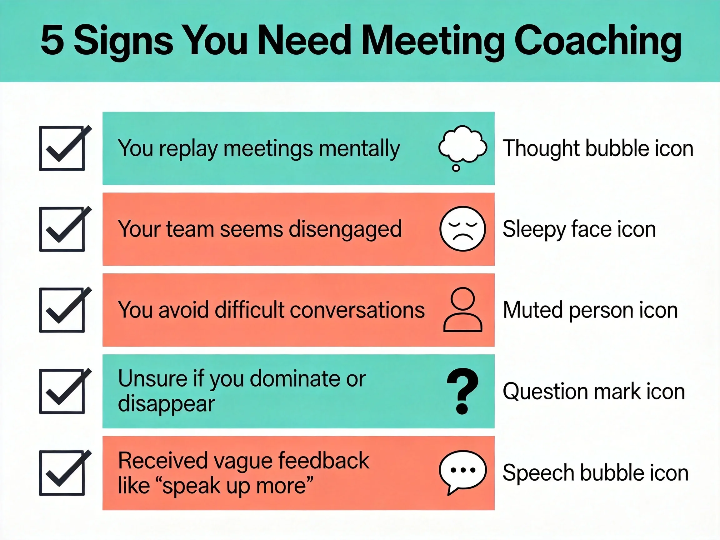5 signs you could benefit from meeting coaching