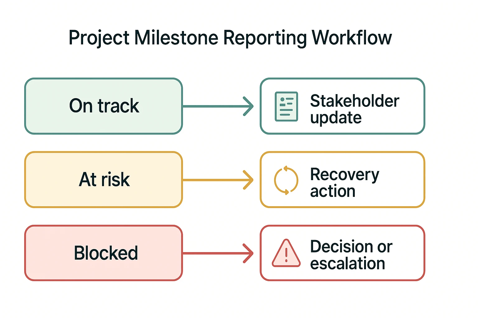 RAG workflow for tracking project milestones