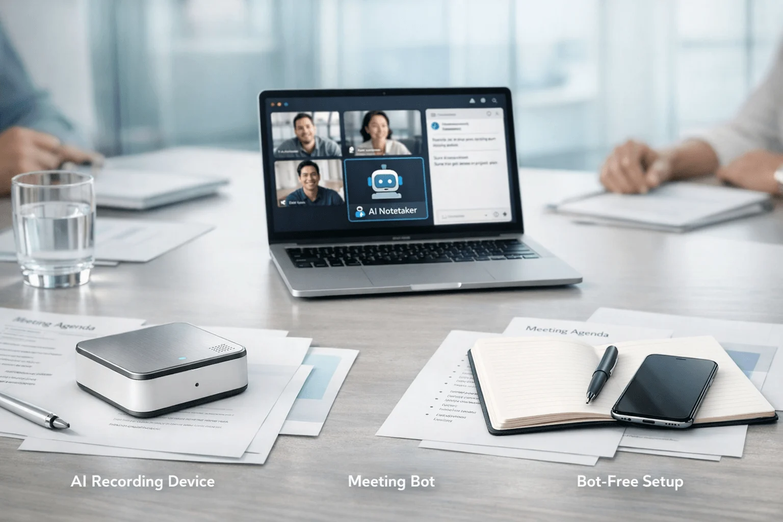 AI Note Taker for Project Meetings: Compare Hardware, Bots, and Bot-Free Options