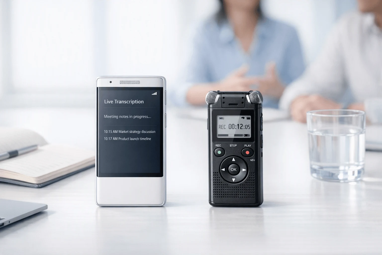 AI Note Taker vs Voice Recorder: Which Is Better for In-Person Meetings?